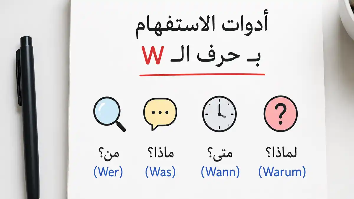 أدوات الاستفهام بحرف الـ W في اللغة الألمانية