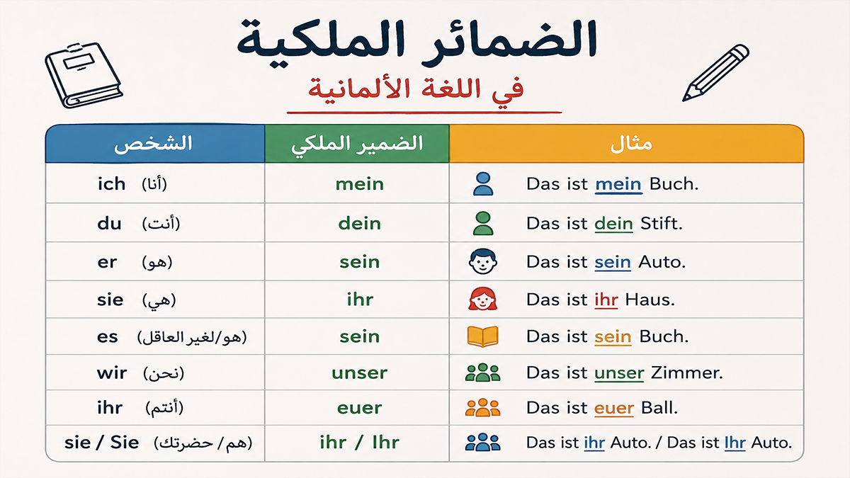 Possessivpronomen A1.1