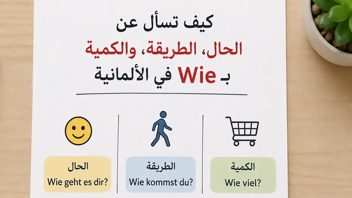 كيف تسأل عن الحال والطريقة والكمية